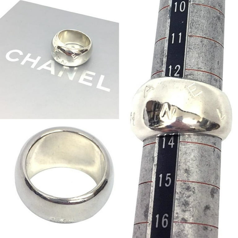 Pre-Owned Chanel CHANEL silver ring SV925 day size about 13 00V (Good) 