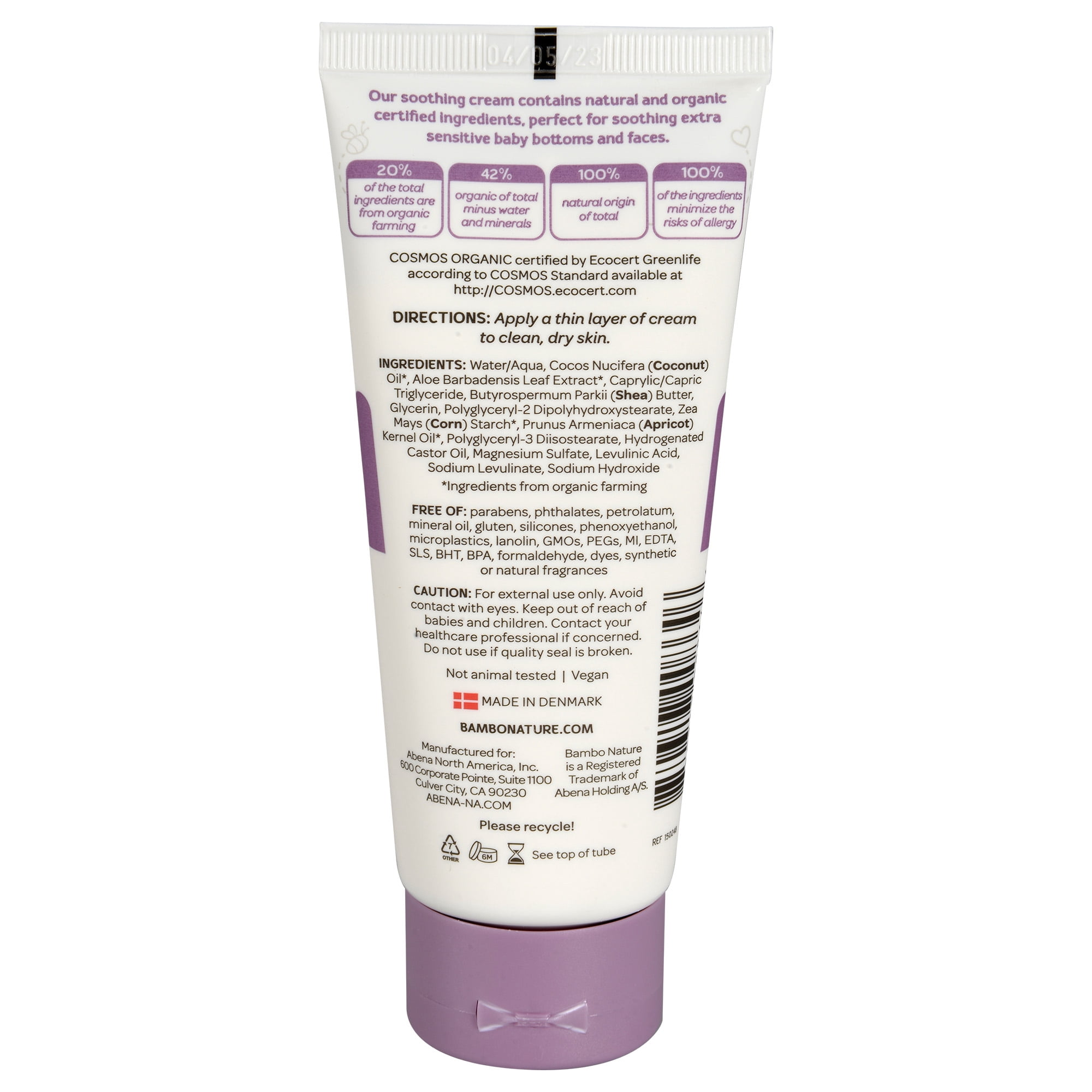 Bambo Nature Love Balm Soothing Cream for Babies - Unscented, 3.4 oz, 6 Ct