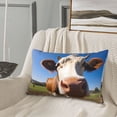 thumbnail image 6 of Fotbe Blue Sky Meadow Cute Cow Pillow Cases - Envelope Closure - Luxury, Extra Soft, Cooling Pillow Covers - Wrinkle, Fade, Stain Resistant-16"x24", 6 of 8