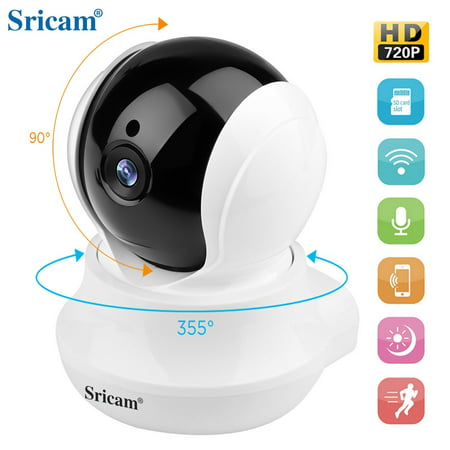 Wireless IP camera Sricam SP020 720p HD wifi Night Vision,Two Way Audio Camera for Pet Baby Monitor, Home Security Camera Motion Detection Indoor