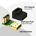 thumbnail image 5 of VCELINK HDMI Right Angle Adapter 90 Degree 270 Degree 3D 4K, 5 of 9