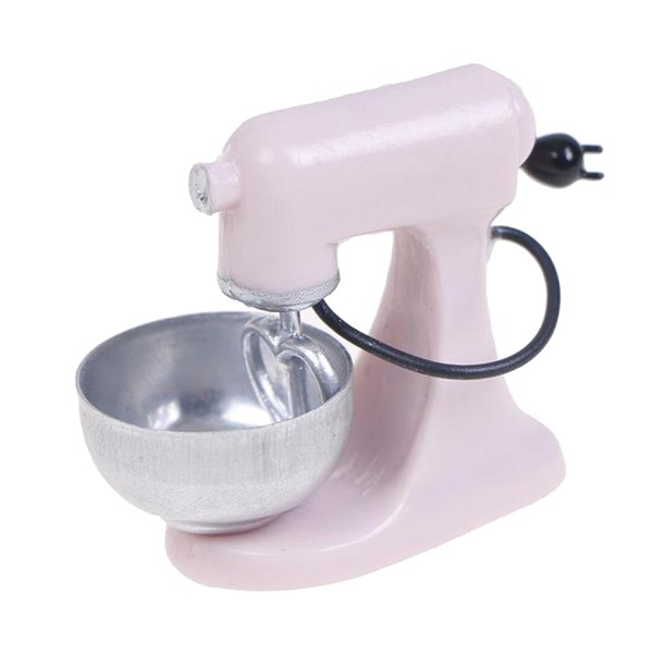 12 en miniatura, utensilios de cocina modernos, eléctrica de alimentos, modelo de licuadora, muebles de cocina, juego claro Sunnimix Juguetes en miniatura de casa de muñecas