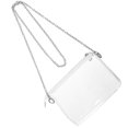 thumbnail image 1 of Transparent Small Square Bag for Daily Use PVC and Metal Adjustable Crossbody Bag 7.5 inches, 1 of 5