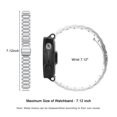 thumbnail image 2 of For Garmin Forerunner 235 Watch Band, Universal Stainless Steel Watch Band Strap Bracelet for Garmin Forerunner 235/235 Lite / 220/230 / 620/630 / 736XT Smart Watch(Silver), 2 of 2