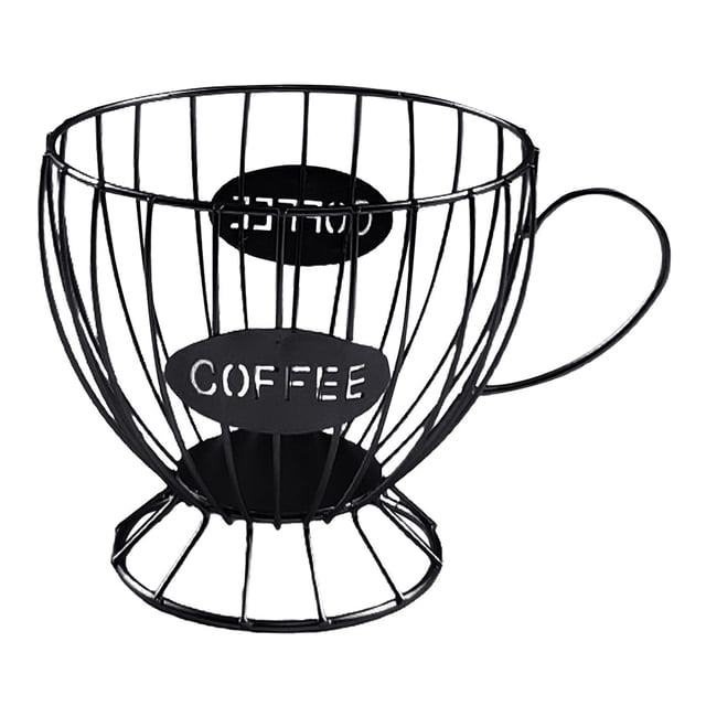 Termo Cesta de almacenamiento universal para cápsulas de café, organizador de tazas de café (negro) Likrtyny Libre de BPA