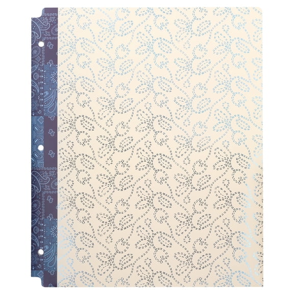 Pen+Gear 2-Pocket Poly Folder, Multicolor Western Tulips