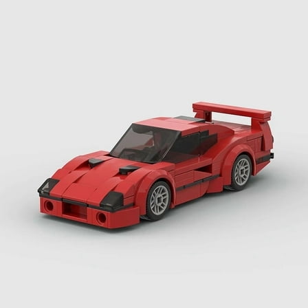 Ferrari F50 Sports Car Compatible with LEGO Cars Building Block Brick Car Kit - 323 Pieces