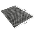 thumbnail image 4 of Gray and Black Checkerboard Pattern Blanket,Comfortable Soft Flannel Throw Blanket,All Season,Warm Lightweight Blankets for Sofa Bed Couch Living Room Chair,40"x50", 4 of 4