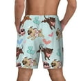 thumbnail image 4 of Gaeub Cute Pug Dogs Mens Swim Trunks Stretch Beach Shorts Quick Dry for Men Swim Shorts Swimwear with Pockets- X-Large, 4 of 9