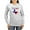 Ash Gray, variant on CafePress - Flag Map With Texas Women's Long Sleeve T Shirt - Women's Long Sleeve Graphic Casual T-Shirt