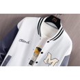 thumbnail image 4 of GHSDFBB Baseball Jackets Letter Print Men's Streetwear Tops Patchwork Style, 4 of 7