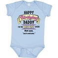 thumbnail image 3 of Inktastic Happy Birthday, Daddy Best Ever in Pink Boys or Girls Baby Bodysuit, 3 of 5