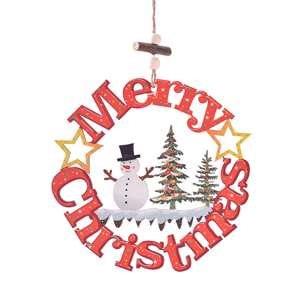 Christmas Farmhouse Rustic Ornaments Set for Christmas Tree Decorations