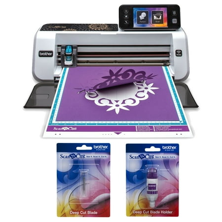 Hobby Blade - Brother ScanNCut2 CM350 Home & Hobby Cutting Machine + Deep Cut Blade Bundle