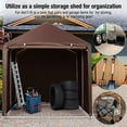 thumbnail image 2 of BeesClover Abri de Rangement pour Vélo Imperméable avec Protection UV de 98 % - 3 Tailles pour Vélos de 1 à 6, Auvent Robuste Style Garage pour Vélo avec Housses de Rechange pour Usage Extérieur, 2 of 7