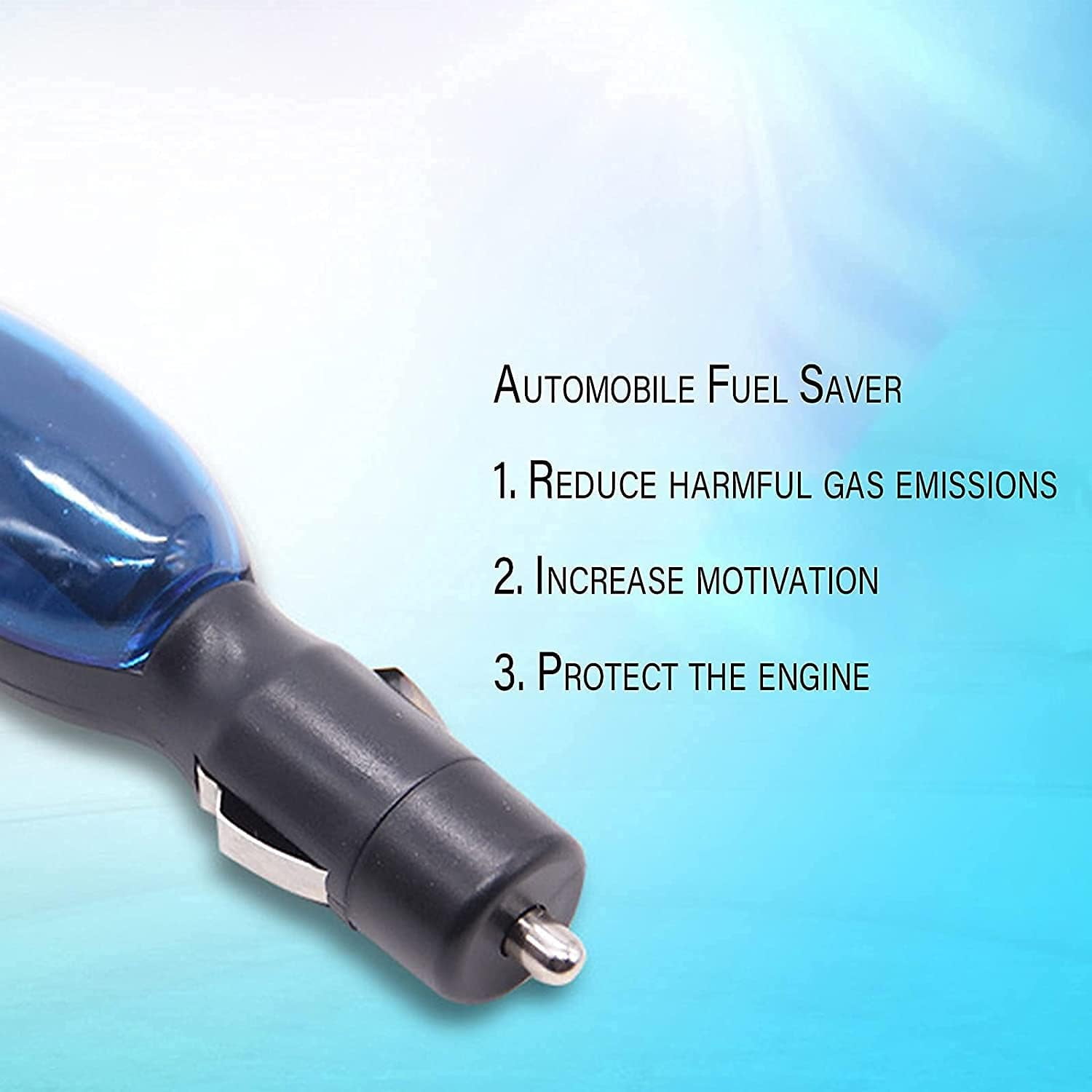 cigarette lighter gas saver Car Fuel Auto Save 10-30% on Economizer,energy Economy Gas Saver,plug and Play Portable Car Fuel Saver for Car Trucks,fuel Shark for Car Vehicles Black Compact (2 Pcs) Car Fuel Saver - Save
