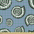 thumbnail image 2 of Underwater Upholstery Fabric by the Yard, Pastel Toned Spiraling Nautiluses Pattern Sea Animals Ocean Theme, Decorative Fabric for DIY and Home Accents, Ceil Blue Charcoal Grey by Ambesonne, 2 of 5