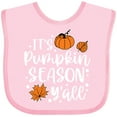 thumbnail image 3 of Inktastic Thanksgiving It's Pumpkin Season Y'all with Fall Leaves Boys or Girls Baby Bib, 3 of 4