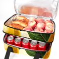 thumbnail image 5 of Thanksgiving Double Layered Insulated Lunch Bag with Two Compartments for Cold and Hot Food Storage - Large Capacity Refrigerated Meal Bag for Hand Carry - 7.1x11.4x16.1 inches, 5 of 6