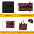 thumbnail image 3 of Red Rose Waterproof Picnic Blanket with Foldable Zipper, Suitable for Outdoor Use, Suitable for Travel, Camping, Beaches, Parks, Grasslands, Picnic Blanket Accessories, 3 of 7