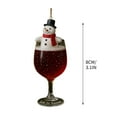 thumbnail image 2 of Coollooc Beer Glass Christmas Ornaments, Unique Food Drink Keepsake Craft Beer Mug, 2D Flat Acrylic Beer Wine Bottle Whiskey Champagne Bottle Christmas Tree Decorations for Home(C,4Pcs), 2 of 8