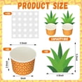 thumbnail image 2 of Vasos de papel Jingmore con forma de piña, 240 ml, para fiestas tropicales, 50 unidades, 2 of 6