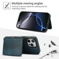 thumbnail image 2 of ELEHOLD Case for iPhone XR, 2-in-1 Magnetic Shockproof Leather Wallet Flip Case Cover, Detachable Card Holder with Stand,Blue, 2 of 8