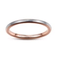 thumbnail image 3 of 2mm Tungsten Rings for Unisex Rose Gold Stackable Slim Wedding Bands Size 5-10, 3 of 5