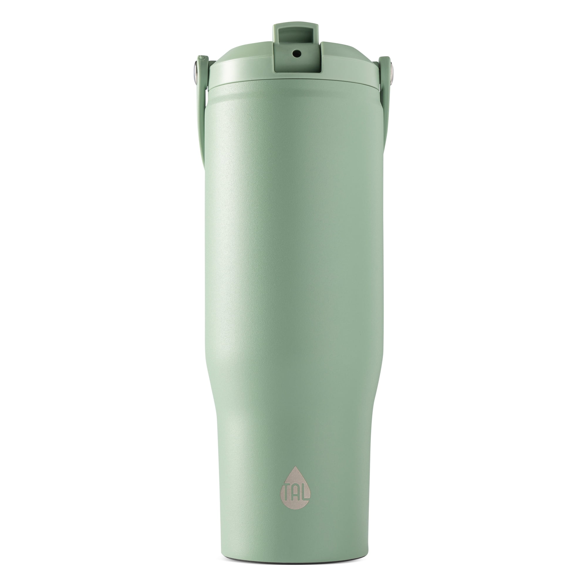 (2 pack) TAL Stainless Steel Hudson Tumbler with Flip-Up Straw 30oz, Sage