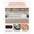 thumbnail image 4 of VEVOR Sushi Display Case Refrigerator, 2.2 Cu.ft Commercial Sushi Case, 6-Pan Countertop  Showcase with Curved Glass, LED Lighting, and Digital Temperature Control, 4 of 9
