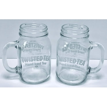 Twisted Tea 22oz Mason Jar Mugs | Set of Two (2)