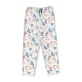 thumbnail image 6 of Uemuo Tulips Flowers Pattern Women's Wide Leg Palazzo Lounge Pants with Pockets Light Weight Loose Comfy Casual Pajama Pants-X-Large, 6 of 9