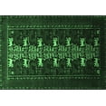 thumbnail image 1 of Ahgly Company Indoor Rectangle Animal Emerald Green Traditional Area Rugs, 6' x 9', 1 of 4