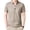 Khaki, variant on Flmei Men's Short Sleeve T-Shirt Mens Moisture Wicking Golf Athletic Shirt Mens Stretch Floral Tees Shirt Tops for Summer M-4XL