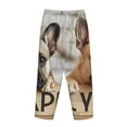 thumbnail image 5 of Goofa Cute Bulldogs Apply Printed Soft Pajama Pants for Women, Wide Leg Comfy Casual Lounge Yoga Pants-Medium, 5 of 9