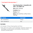 thumbnail image 2 of Front Steering Rack - Compatible with 2008 - 2013 BMW 135i 2009 2010 2011 2012, 2 of 2