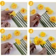 thumbnail image 4 of Duslogis 60 Pcs Marigold Flower Heads Bulk Silk Marigold Flowers Artificial for Diwali Home Decor Wreath Garland Craft Decoration Halloween Diwali Wedding Party Decor (Yellow), 4 of 7