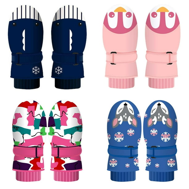 Children Snow Gloves Kids Ski Winter Mittens Windproof Waterproof Snow