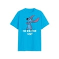 thumbnail image 4 of Lilo & Stitch Mens & Big Men's I'd Rather Not Graphic Tee Shirt, Sizes S-3XL, 4 of 6