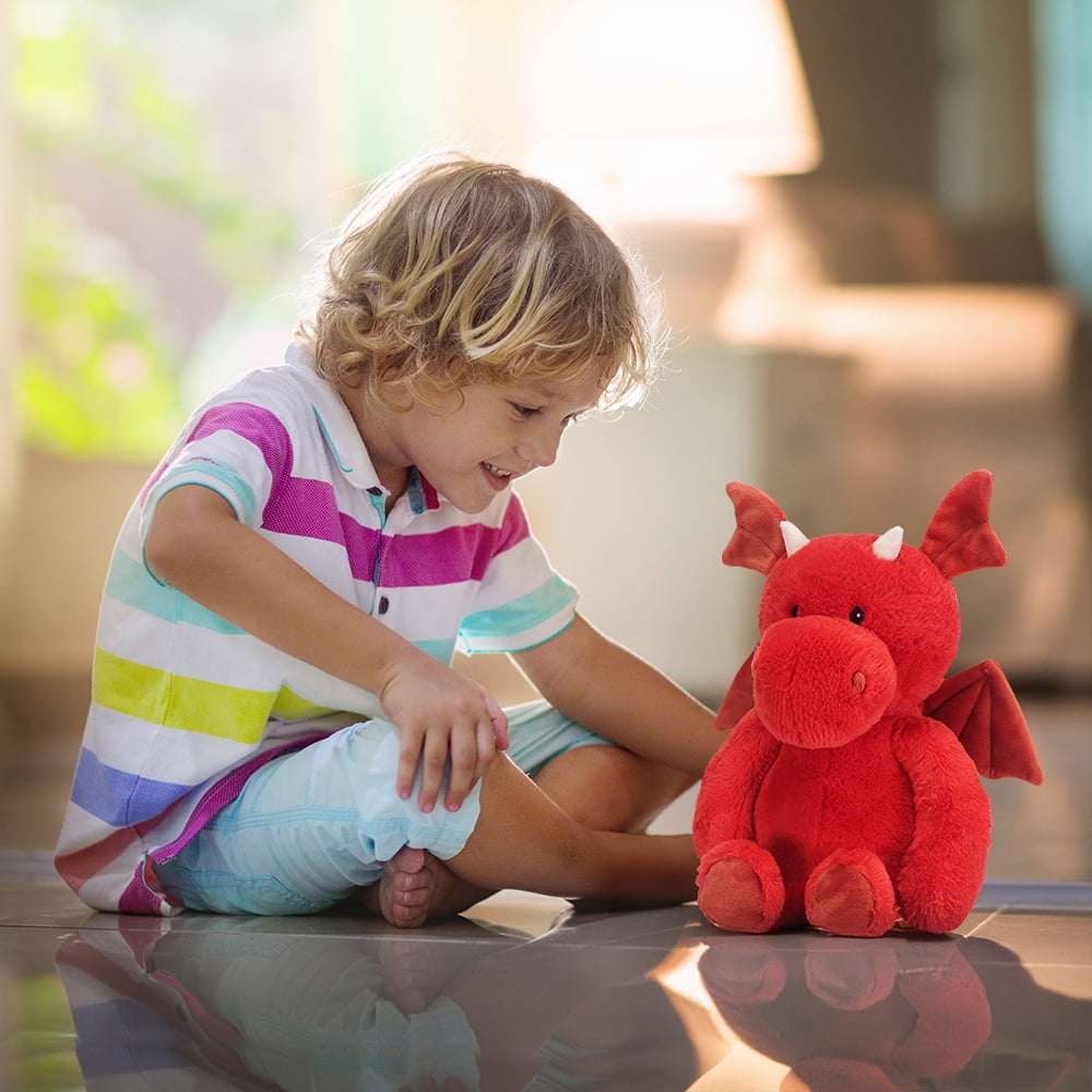 Kid Connection Super Soft Jungle Animal 12''H Dragon Crib Toys, Super soft and cuddly plush