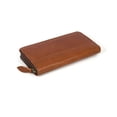 thumbnail image 5 of Aaron Leather Goods Genuine Leather Wallet For Women - Tan, 5 of 5
