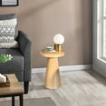thumbnail image 6 of Small Round Pedestal End Table Fluted Drink Table Martini Table Accent Side Table for Living Room, 6 of 9
