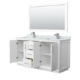 thumbnail image 5 of Wyndham Collection Wcf414166d-Nat-Unsm58 Strada 66" Free Standing Double Basin Vanity Set, 5 of 7