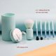 thumbnail image 2 of 6 In 1 Portable Travel Makeup Brush Set, Coshine 6pcs Easy-taken Mini Complete Function Cosmetic Brushes Kit With Holder And Mirror, 2 of 4