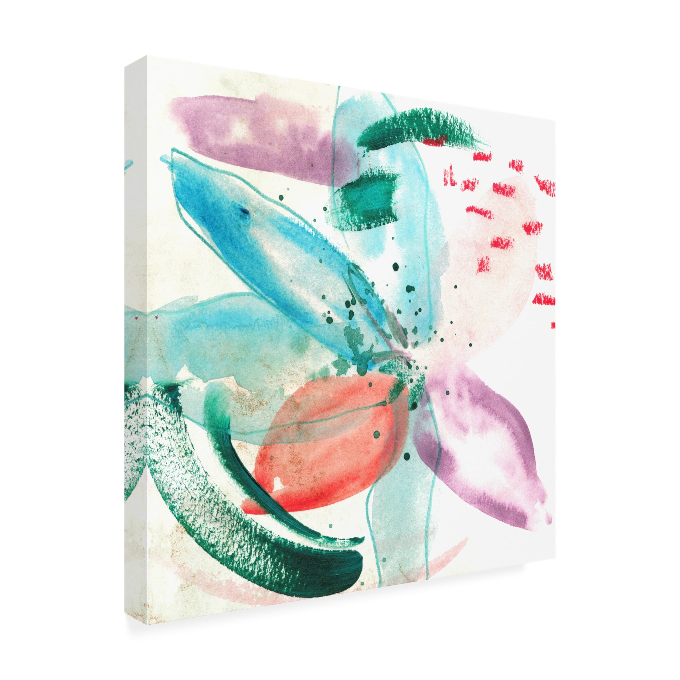 Canvas Wall Art - Melissa Wang 'Frosted Garden II' Wall Art for Living Room, Bedroom, or Office Décor by Trademark Fine Art - 35 x 35 Inches