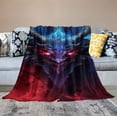 thumbnail image 2 of ONETECH  Gothic Style Dragon Print Super Soft Throw Blanket for Bed Couch Sofa Lightweight Travelling Camping Throw Size for Kids Adults All Season, 2 of 6
