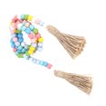 thumbnail image 1 of Bead String, Wood Bead String Bead String Pendant Hemp Rope 84 Natural Wooden Beads Multiple Colour  for Wall for Bedsides for Mirrors for Shelves, 1 of 8