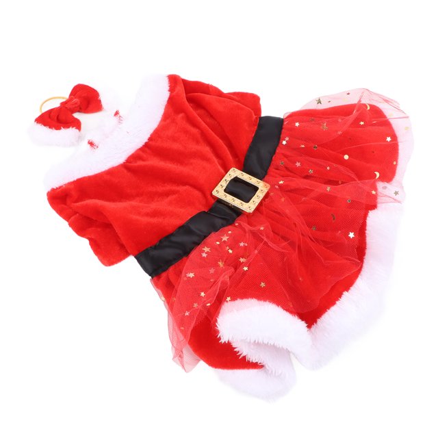 Disfraz Navideño Para Mascotas, Lindo Padre de NaviDad, Ropa para Perros y Gatos Con ToCado de Lazo, Fiesta Temática de Navidad, cosplay