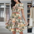 thumbnail image 2 of Desert Cactus Sunset Floral Women's Classic Swing Skater Dress Casual Work Party Cocktail Dresses, 2 of 6