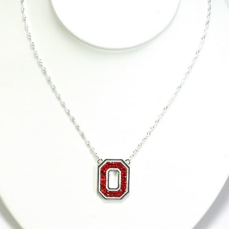 - Ohio State University Crystal Logo Necklace